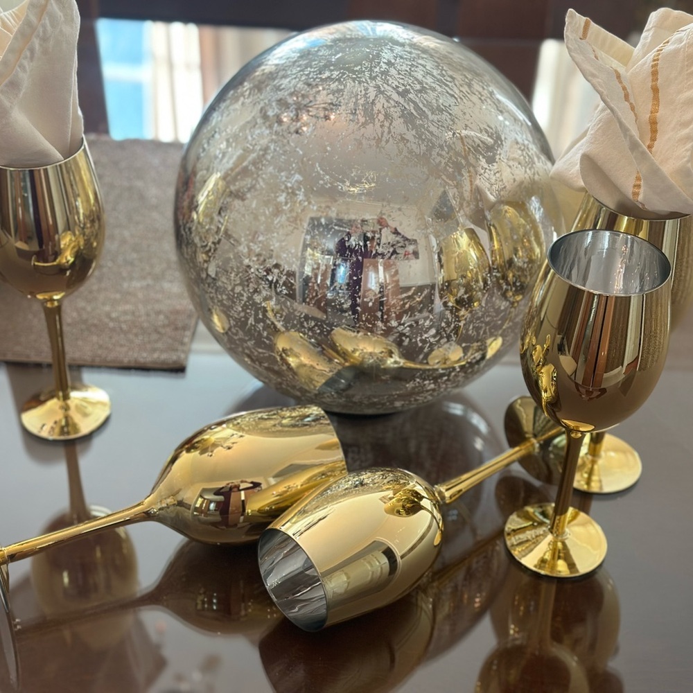 Gold stemware - Picture 6 of 8